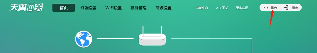 光猫重启按钮